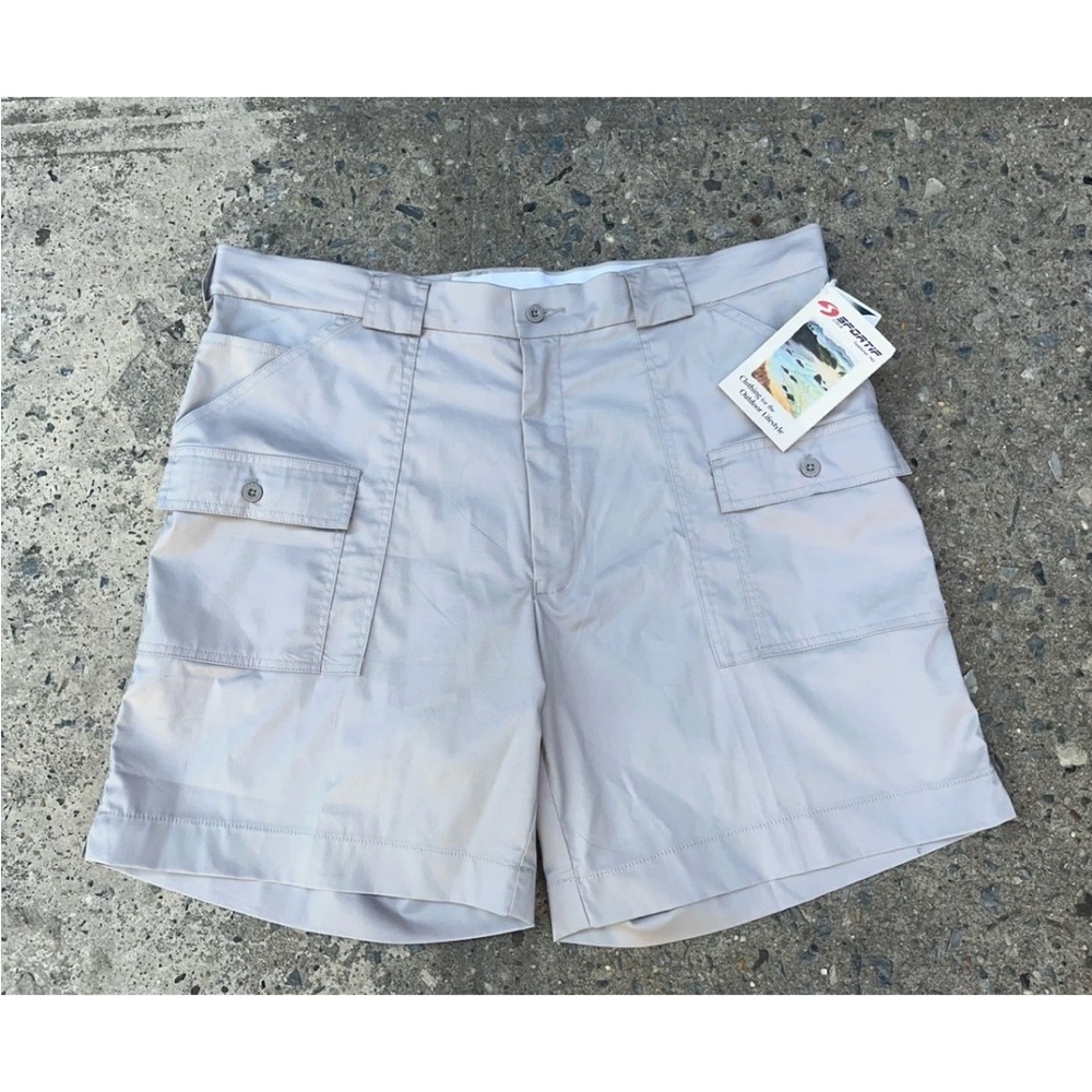 Sportif Mens 40 Cargo Beige Shorts Hiking Fishing Outdoor NWT 618162